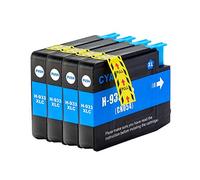 Ouguan® Sostituzione per HP 932 XL 933 XL Cartucce d'Inchiostro Alta Capacità Compatibile con HP Officejet 6700 Premium 6600 7612 7110 6100 7610 Stampante (4 Ciano)