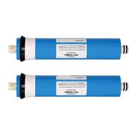 OUHFCASN Filtro a Membrana RO 2 pz Strumento di Pulizia 1812-50 RO Membrana Elemento Ad Osmosi Inversa Cartuccia del Filtro Acqua 50gpd Rimozione Efficace dei sedimenti