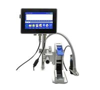 OUHFCASN P130 for cartuccia d'inchiostro 12,7/25,4 mm, stampante for etichette, stampante a getto d'inchiostro online, striscia QR, numero, logo, data di scadenza Leggero e conveniente(25.4mm)