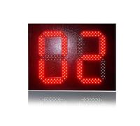 OUHFCASN Schermo Digitale a LED for Esterni con Timer for Il Conto alla rovescia Rosso a 2 cifre IP53 for Applicazioni di previsioni meteorologiche Utilizzo Multi-Scenario