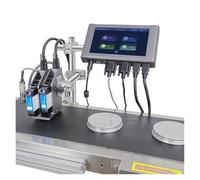 OUHFCASN Stampante a getto d'inchiostro online da 12,7 mm for etichette dei prezzi, stampa di caratteri, data, codice QR for bottiglie di tubi di plastica Leggero e conveniente