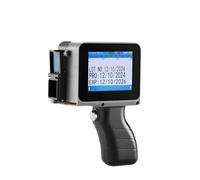 OUHFCASN Stampante a getto d'inchiostro termica portatile mini portatile con barra QR for stampa di codici a barre, data, logo, scadenza, etichetta Leggero e conveniente(With handle js12)