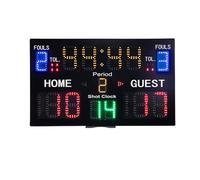 OUHFCASN Tabellone segnapunti Digitale da Parete Appeso con tabellone segnapunti elettronico telecomandato for pallavolo, Tennis, Boxe all'aperto Utilizzo Multi-Scenario