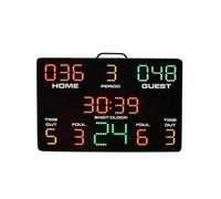 OUHFCASN Tabellone segnapunti Digitale Multi-Sport for Ginnastica Scolastica da 4 Pollici a 5 Pollici for Il Tempo di Gioco Utilizzo Multi-Scenario