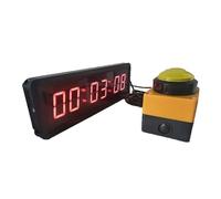 OUHFCASN Timer da Parete con Conto alla rovescia a LED, cronometro, Orologio Digitale, Controllo Tramite Pulsanti, 1,8 Pollici, 12 Ore, 24 Ore Utilizzo Multi-Scenario