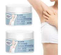 Ouhoe 10 Seconds Instant Whitening Cream, 60g Korean Underarm Armpit Whitening Cream for Armpit, Neck, Knees (2pcs)