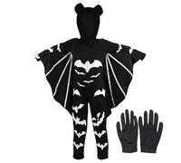 ouhos Halloween Vestito Bambini,Vestito Bat Costume di Carnevale,Vampiro Costume per Vampire Ragazzi Ragazze