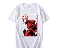 OUHZNUX Anime Tengen Toppa Gurren Lagann Grafica Stampa T degli Uomini della Camicia di Cotone T-Shirt di Grandi Dimensioni Vintage Manga Moda O-Collo Magliette Xs-4Xl