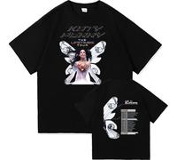 OUHZNUX Cotone T-Shirt Katy Singer Perry Stampata Manica Corta Cotone Donna O-Neck Estate Maglietta Casual Uomo Oversize Pullover Felpa XS-3XL-Black||m