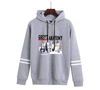 OUHZNUX Felpa con Cappuccio Greys Anatomy 2D Line American Drama Pullover Circostante Felpa con Cappuccio per Adulti Fun Street Felpa con Cappuccio da Uomo E da Donna XXS-4XL