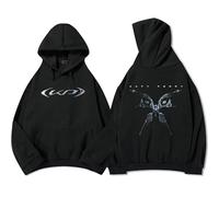 OUHZNUX Felpa con Cappuccio Katy Perry da Donna, Pullover retrò da Uomo, Stile Harajuku High Street, Casual, Comoda, Comoda, Felpe Larghe XS-3XL-Black||l