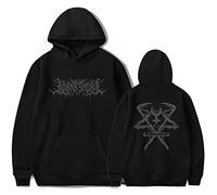 OUHZNUX Felpe con Cappuccio Lorna Shore Rock Felpa con Cappuccio con Tasche Felpe Oversize Hip Hop Trend Pullover da Donna Xs-4Xl