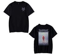 OUHZNUX Maglietta Unisex Lorna Shore Stampata Hip Hop Rap Maglietta A Maniche Corte in Cotone Pesante Street Rock Band Xs-4Xl