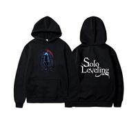 OUHZNUX Solo Leveling Felpa con Cappuccio Unisex Sung Jin-Woo E Igris Felpa con Cappuccio Manhwa Felpa con Cappuccio Regalo Solo Leveling Regalo per Salire di Livello XXS-XXL