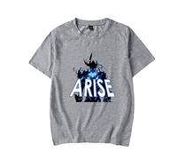 OUHZNUX Solo Leveling Kids Webtoon T-Shirt Anime Cosplay Solo I Level Up T-Shirt in Cotone Stampato Abbigliamento Sciolto Xs-3Xl