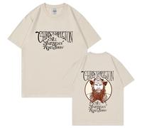 OUHZNUX T-Shirt da Uomo Chris Stapleton Tour da Donna T-Shirt Girocollo A Maniche Corte T-Shirt Casual T-Shirt Sportiva Hip-Hop Oversize XS-3XL-Black||XS