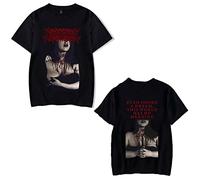 OUHZNUX T-Shirt Lorna Shore, T-Shirt Rock Stampata Rossa da Uomo Felpa Oversize da Donna, Top da Strada con Banda Hip-Hop
