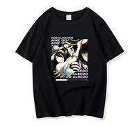 OUHZNUX T-Shirt Overlord Cosplay Anime T-Shirt Unisex Uomo/Donna Comic Stampa Ainz Ooal Abito Overlord T-Shirt Streetwear Bambini Street Manica Corta T-Shirt in Cotone Xs-3Xl