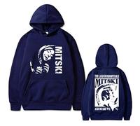 OUHZNUX Unisex Mitski Felpa con Cappuccio The Land Is Inhospitable And So Are We Album Print Hoodie Moda Sciolta Manica Lunga Top Felpa Fan Cosplay Abbigliamento per Uomini Donne-Navy Blue||4XL