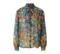 Oui - Blusa in Chiffon Crinkle - - Blouses & Shirts - Donna - Multicolore - L
