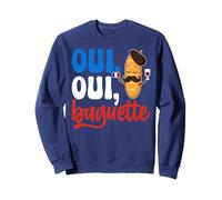 Oui French Baguette Camicia Divertente Panetteria Pasticceria Panetteria Panetteria Felpa