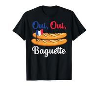 Oui French Baguette Camicia Divertente Panetteria Pasticceria Panetteria Panetteria Maglietta