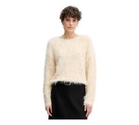 Oui - Maglia Girocollo - - Knitwear - Donna - Beige - M