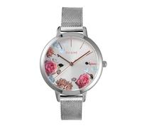 Oui&me Fleurette Orologio Donna in Acciaio Riciclato, Solo tempo, 41,4x34mm