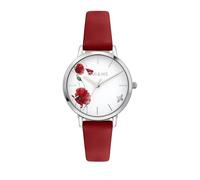Oui&me Orologio Donna, Solo tempo, Analogico, 32 mm, Collezione FLEURETTE, Fiori, Rosso - ME010431