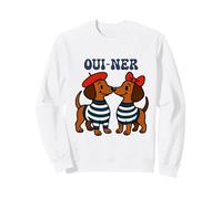 Oui Ner Cane Bassotto In Berretto Bow Bassotto Wiener Ween Felpa