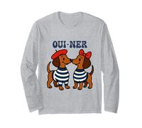 Oui Ner Cane Bassotto In Berretto Bow Bassotto Wiener Ween Maglia a Manica