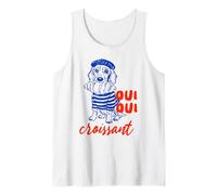 Oui Oui Croissant, Cane Divertente, Meme Francese Canotta