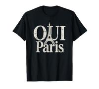 Oui Parigi Torre Eiffel Moda Francese Souvenir parigino Maglietta