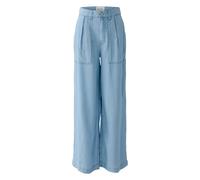 Oui - Wide Pantaloni - - Trousers - Donna - Blu - L