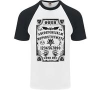 Ouija Board Voodoo Demoni Spiriti Halloween DA UOMO S/S Baseball T-Shirt