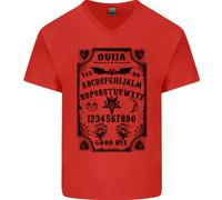Ouija Board Voodoo Demoni Spiriti Halloween da Uomo Scollo A V Cotone T-Shirt