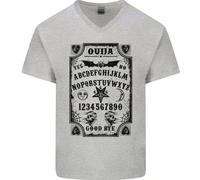 Ouija Board Voodoo Demoni Spiriti Halloween da Uomo Scollo A V Cotone T-Shirt