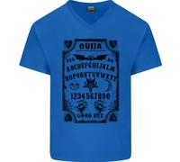 Ouija Board Voodoo Demoni Spiriti Halloween da Uomo Scollo A V Cotone T-Shirt