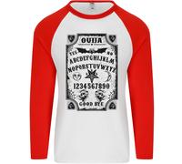 Ouija Board Voodoo Demoni Spiriti Halloween Uomo L/S Baseball T-Shirt