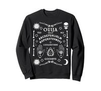 Ouija Ciao Sì No Gothic Ouija Pagan Paranormal Halloween Felpa