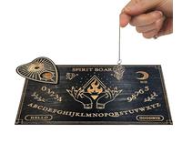 Ouija Spirit Board in legno | Messaggio decisionale in legno con tavoletta | Classic Spirit Board con numeri di lettere, strumento pendolo per ragazzi, ragazze, amici, idea regalo per gli amanti dello