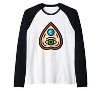 Ouija Spirit Board Occulto Gothic Maglia con Maniche Raglan