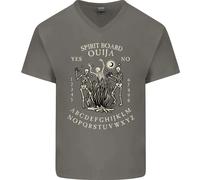 Ouija Spirit Tavola Halloween Demoni Ghosts Uomo Scollo A V Cotone T-Shirt