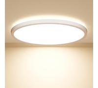 OUILA Ø22CM Plafoniera LED Soffitto, 18W 4000K Lampada da Soffitto Moderna 1600LM Plafoniera Camera da Letto per Corridoio, Cucina, Soggiorno, Ufficio, Garage, Cantina, Sala, Balcone - Bianco Naturale