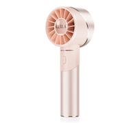 OUILA Mini Ventilatore Portatile, 2600mAh Ricaricabile a Batteria USB Ventilatore tascabile con 4 Livelli di Velocità per Ufficio, All'aperto, Metallo Rosa