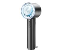 OUILA Mini Ventilatore Portatile, 4000mAh Ricaricabile a Batteria USB Ventilatore tascabile con 5 Livelli di Velocità per Ufficio, All'aperto, Impacco di ghiaccio - Nero