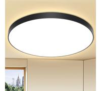 OUILA Plafoniera LED Soffitto 24W, Lampada da Soffitto 4000K 2000LM Plafoniera Bagno IP44 Impermeabile Rotonda Ø28CM Lampadario LED Moderna Luce Soffitto per Cameretta, Cucina, Soggiorno, Balcone