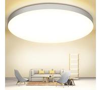 OUILA Plafoniera LED Soffitto 24W, Lampada da Soffitto 4000K 2000LM Plafoniera Bagno IP44 Impermeabile Rotonda Ø28CM Lampadario LED Moderna Luce Soffitto per Cameretta, Cucina, Soggiorno, Balcone