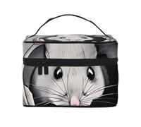 OUInbvv Grey Rat - Trousse da viaggio con organizer multi-tasca, in twill di poliestere di grande capacità, per palestra, campeggio e viaggi d'affari