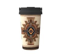 OUInbvv Tazza da caffè isolata portatile con manico nascosto, base antiscivolo, design a prova di perdite, adatta per auto, ufficio e uso domestico